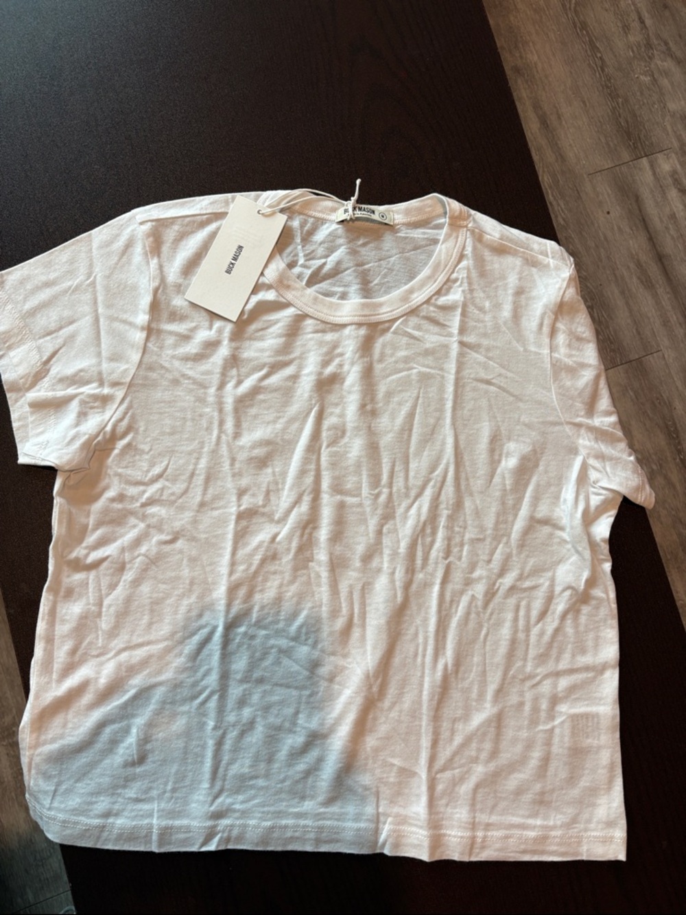 NWT Buck Mason White Pima Box Crew Short-Sleeve Medium Retail $48